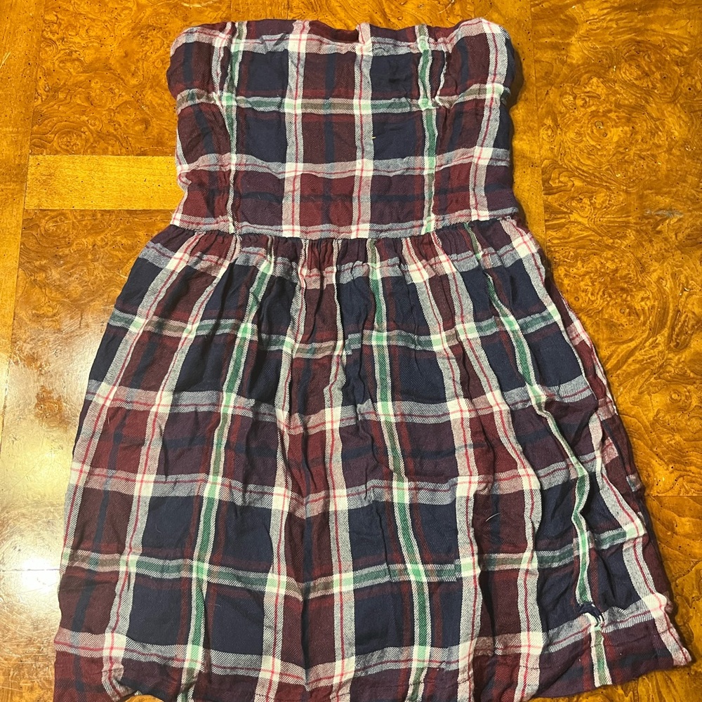 Plaid Mini Dress - M